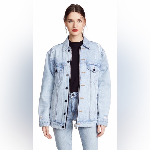 Alexander wang Oversize Denim Jacket Coat - Picture 3 of 7
